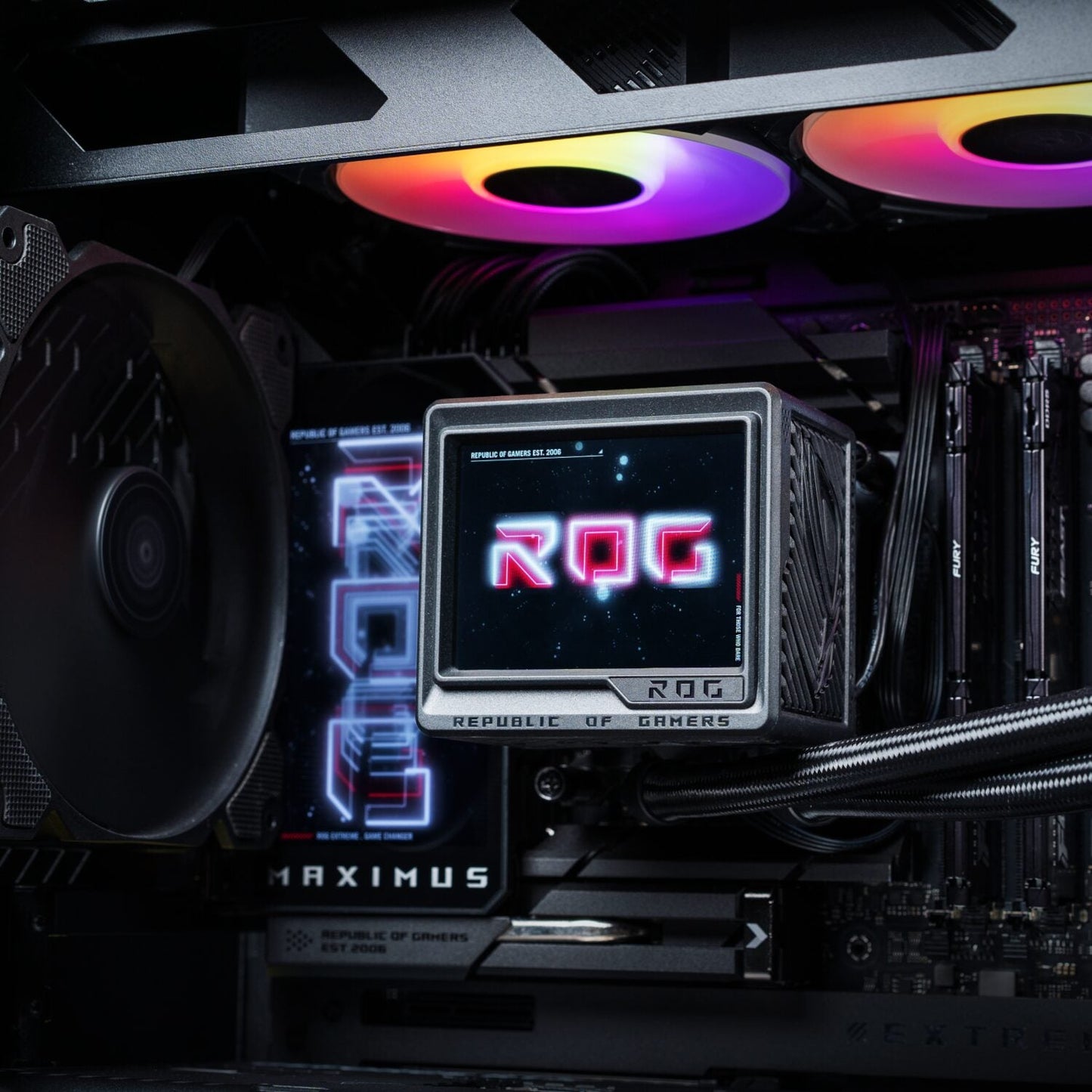 Asus ROG Ryujin III ARGB AIO Liquid Cooler – 3.5″ LCD Display ASUS