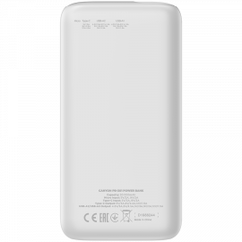 CANYON power bank PB-301 LED 30000 mAh PD 20W QC 3.0 White CANYON