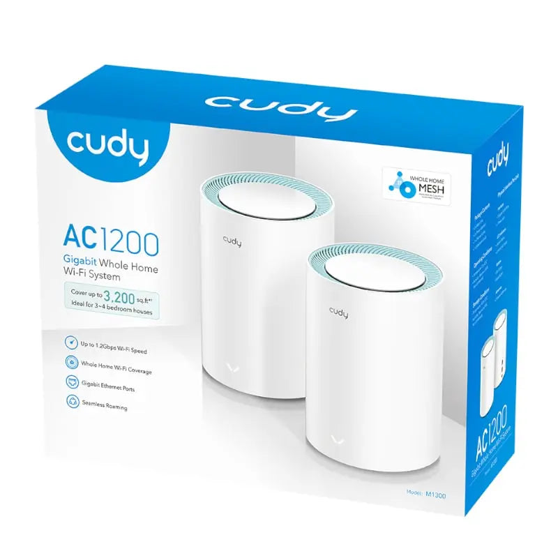 Cudy AC1200 Wi-Fi Mesh Kit 2 Pack With Gigabit Y.M Techprops