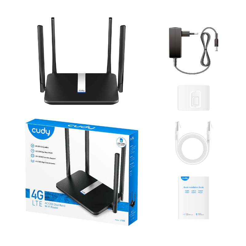Cudy AC1200 WiFi 4G LTE Cat4 Router Cudy