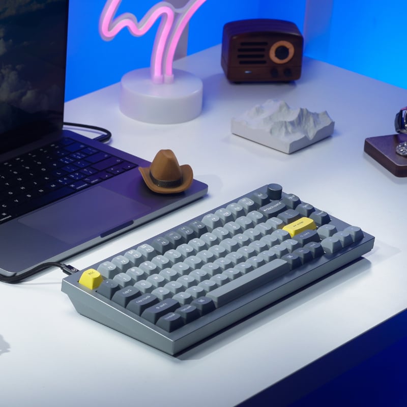 Keychron Q1 75% Red G Pro Switches Aluminium RGB Wired Keyboard – Grey Keychron