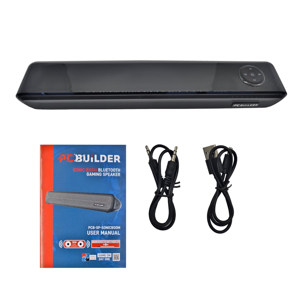 PCBuilder SONIC BOOM Bluetooth Gaming Speaker PCBuilder