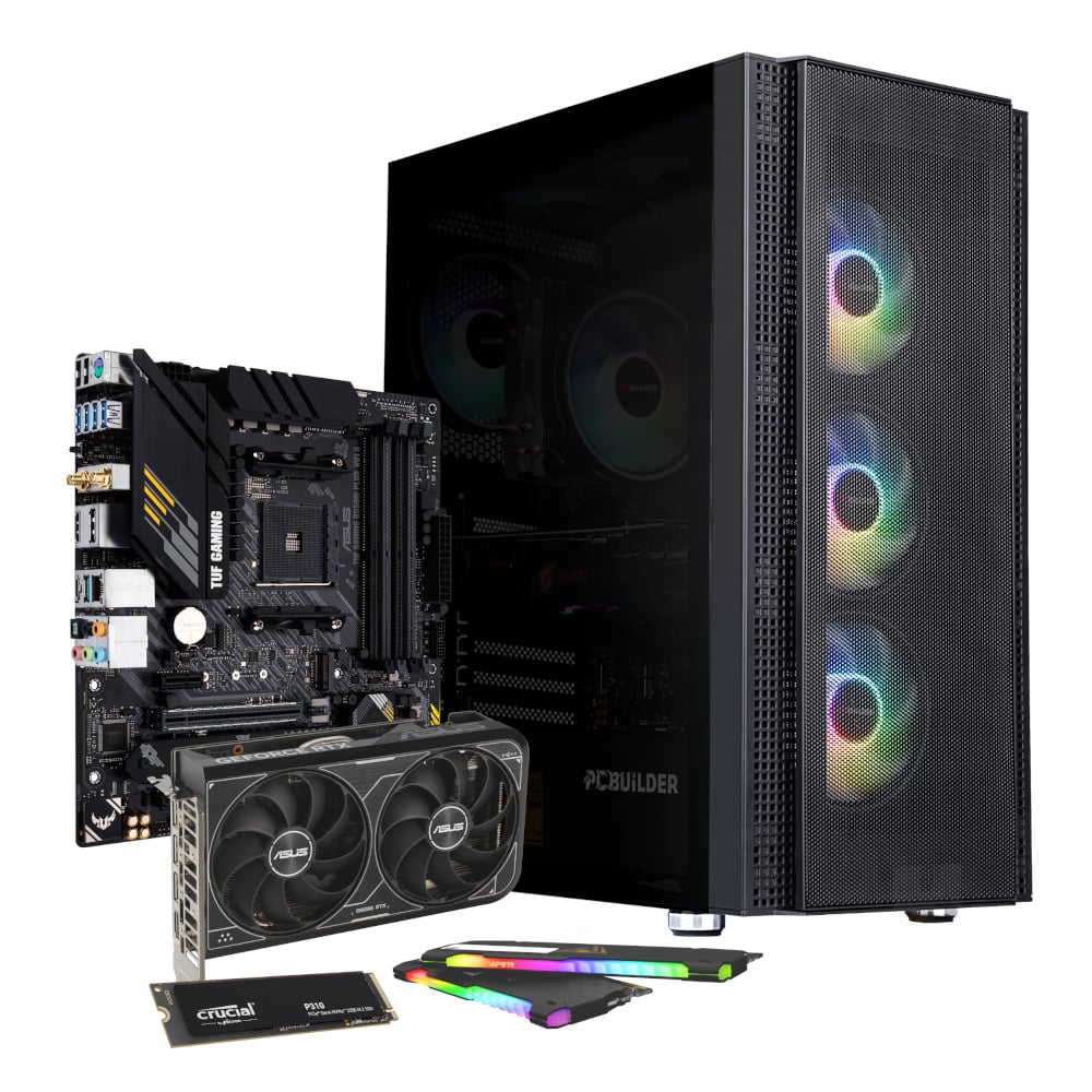 PCBuilder Ryzen 7 5700X3D COMMANDER Windows 11 Gaming PC PCBuilder
