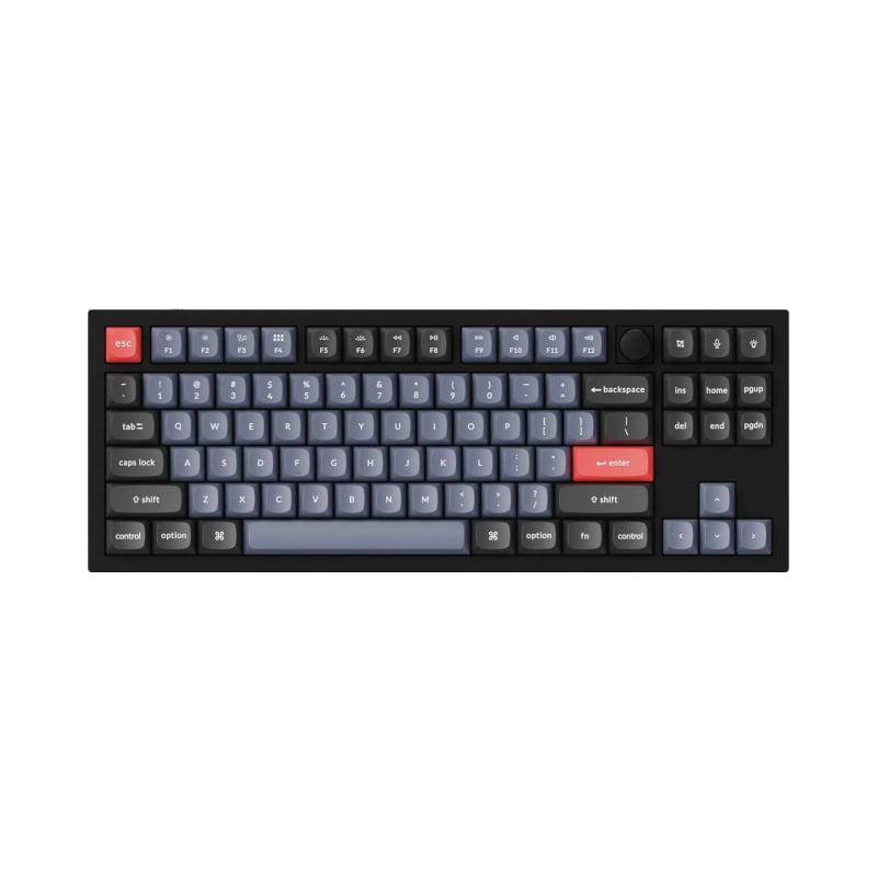 Keychron Q3 80% Red G Pro Switches Aluminium RGB Wired Keyboard – Black Keychron