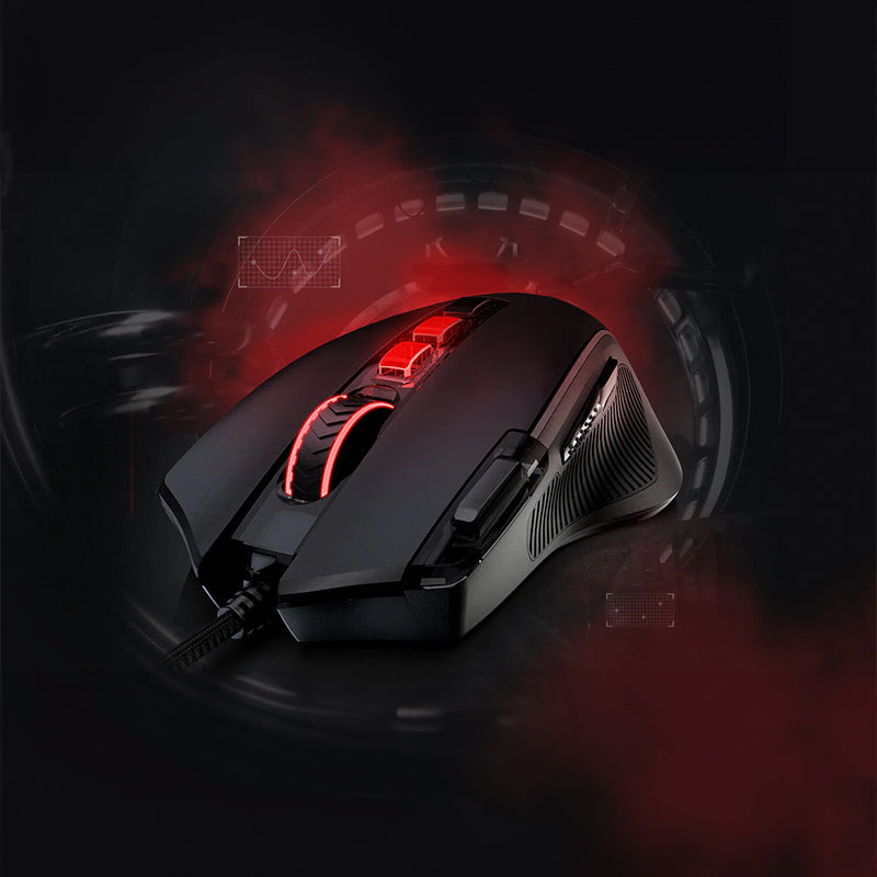 REDRAGON PREDATOR 4000DPI RGB Ergo Gaming Mouse – Black Redragon