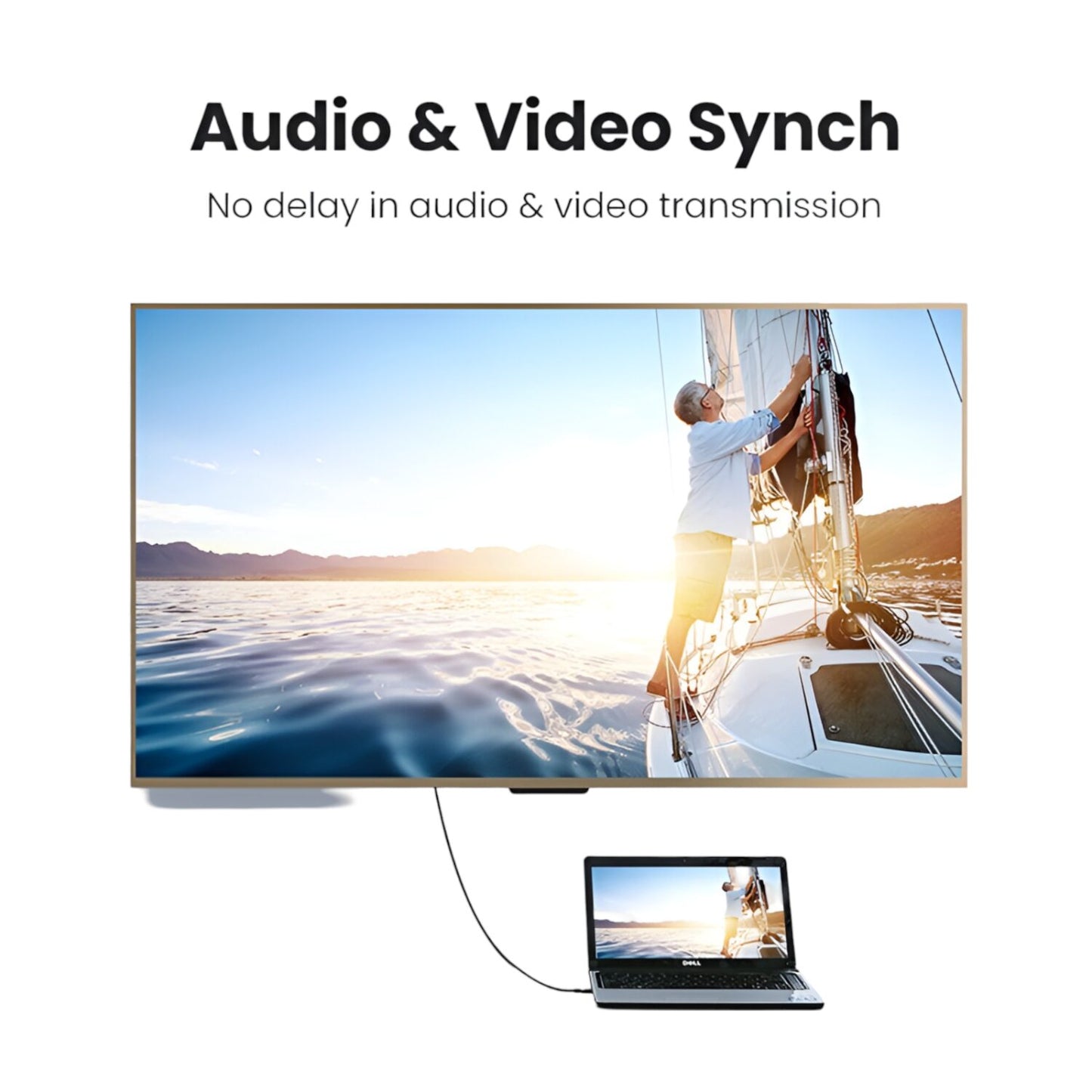 UGREEN HD101-10170 HDMI 4K Ferrite Core Cable Male to Male 10m – Black Ugreen