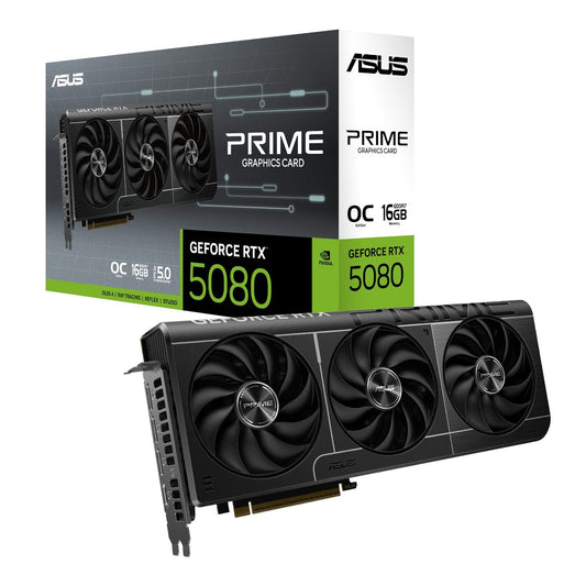 ASUS PRIME GeForce RTX 5080 16GB OC Edition GDDR7 Graphics Card ASUS