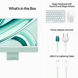 24-inch iMac with Retina 4.5K display: Apple M3 chip with 8‑core CPU and 10‑core GPU, 256GB SSD Apple