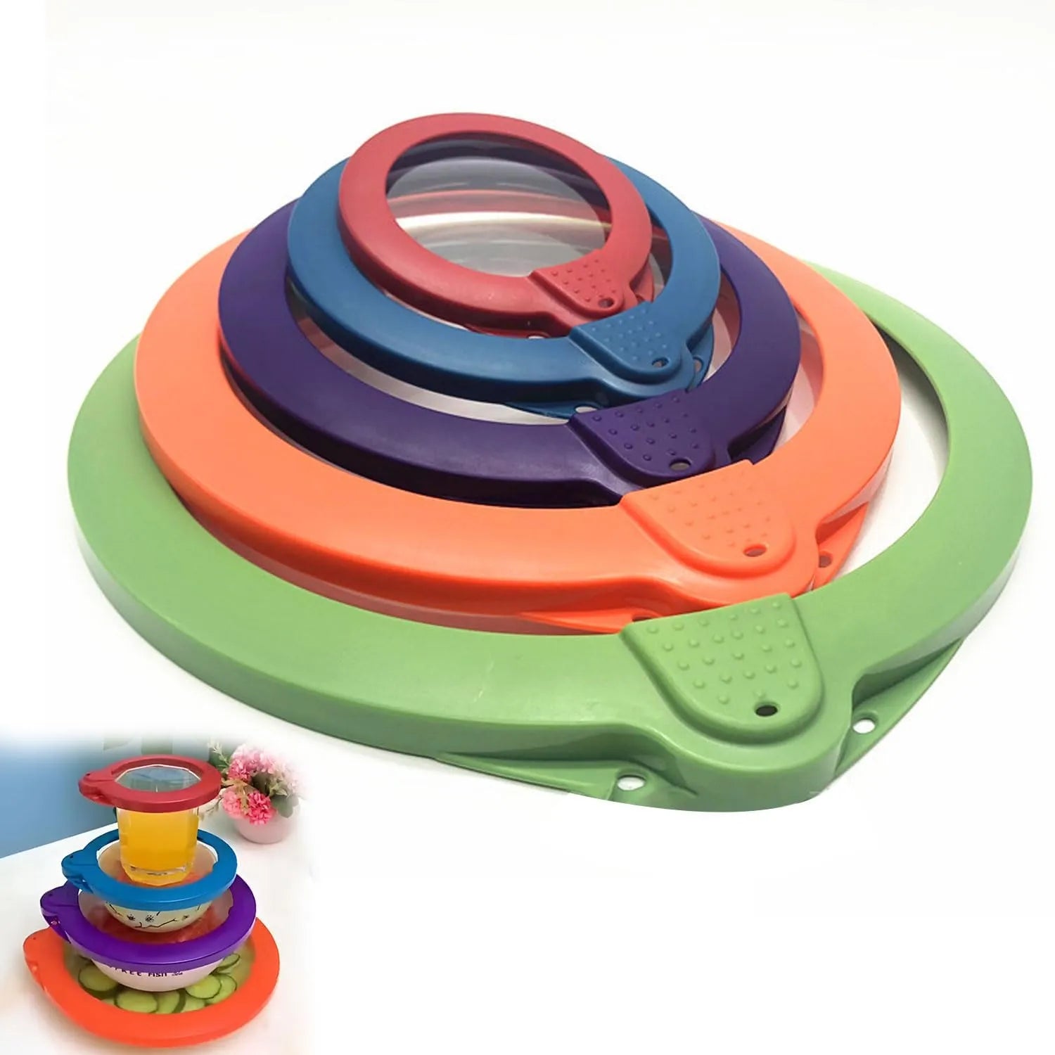 5 piece Vacuum Seal Lid Set Y.M Techprops