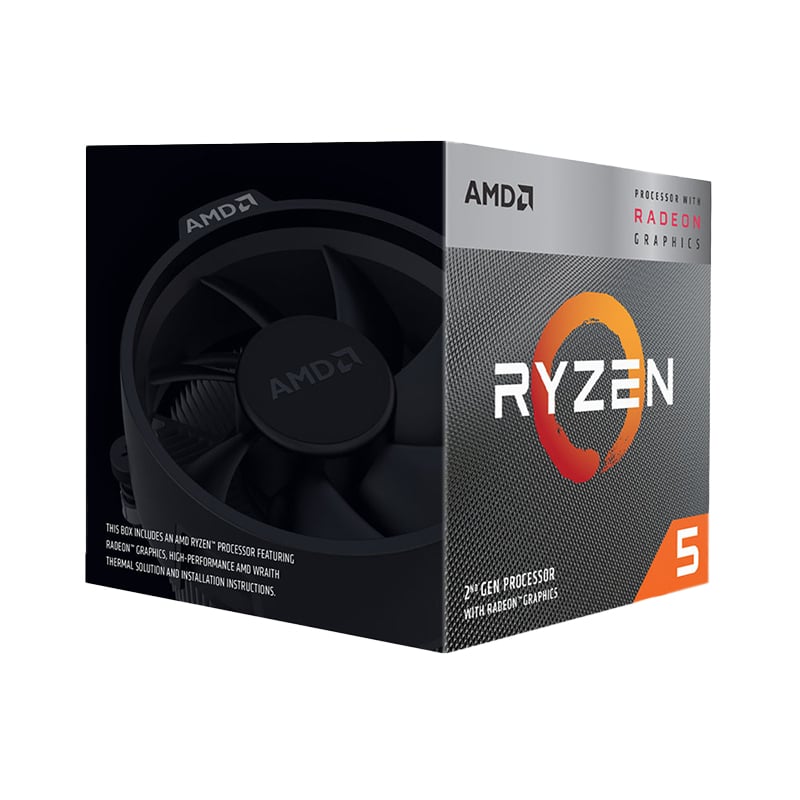 AMD RYZEN 5 3400G 4-Core 3.7GHz AM4 CPU AMD