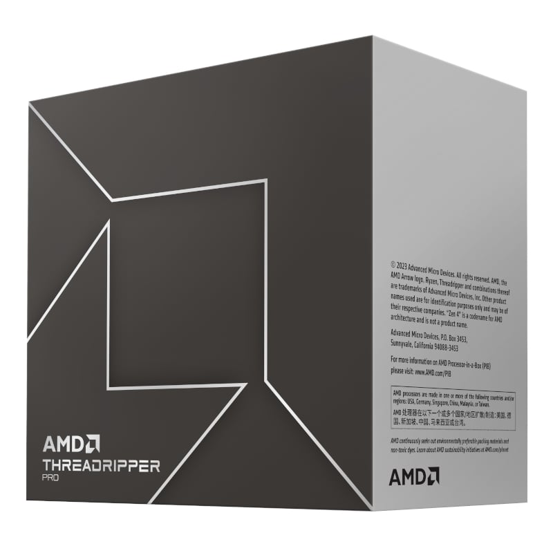 AMD RYZEN Threadripper Pro 7965WX 3.8Ghz 24-Core CPU AMD
