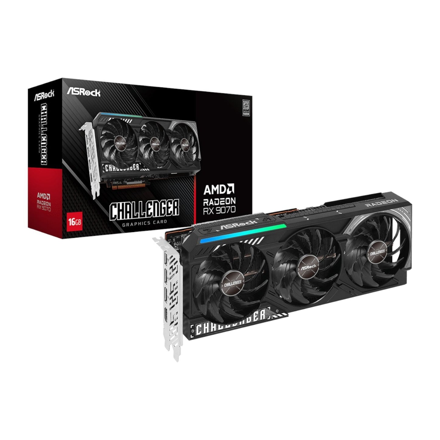ASRock AMD Radeon RX 9070 Challenger 16GB Graphics Card ASRock