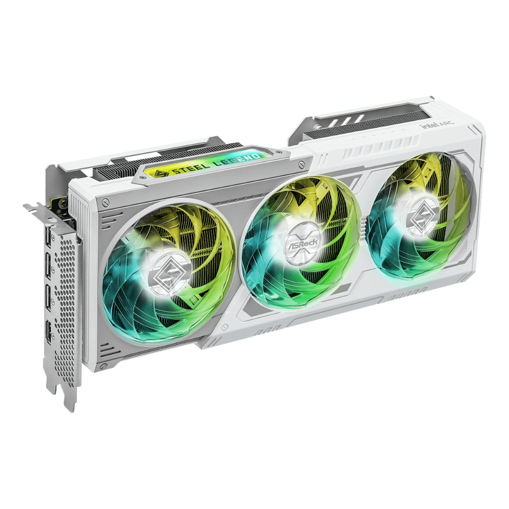 ASRock Intel Arc B580 Steel Legend OC 12GB GDDR6 192-BIT Graphics Card ASRock