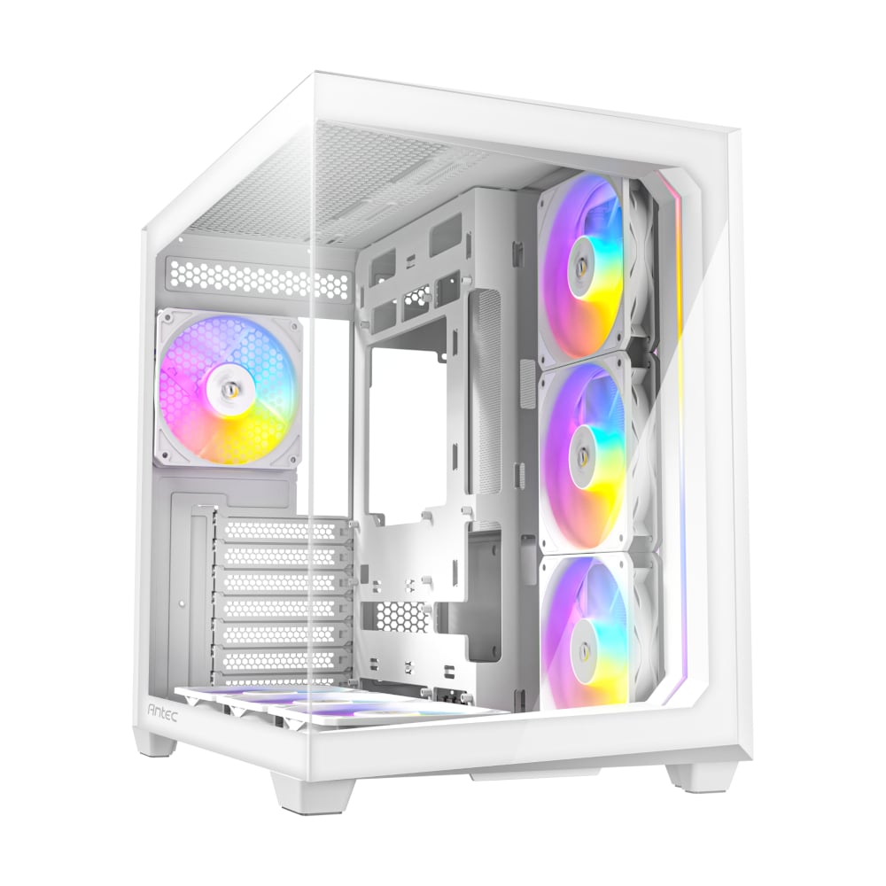 Antec C5 ARGB ATX DUAL Mid Tower Gaming Chassis – White Antec