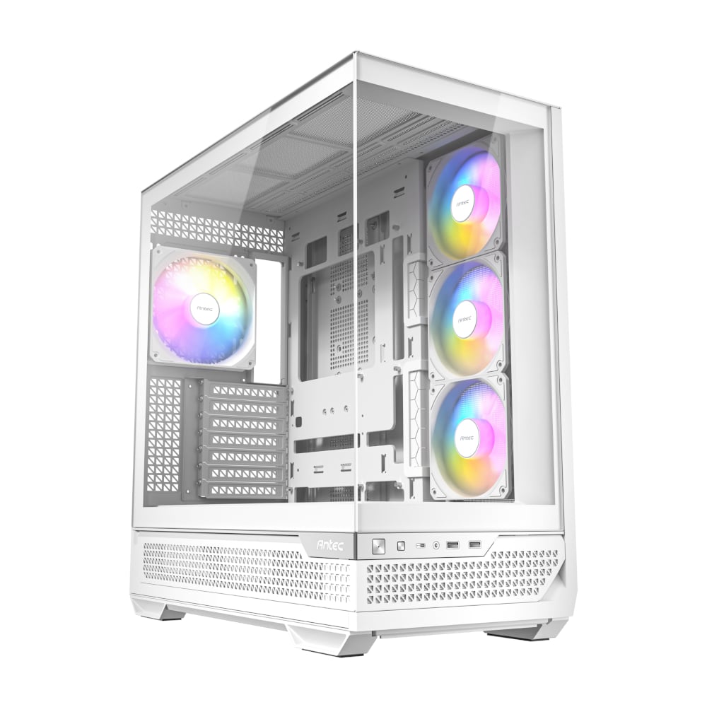 Antec C7 ARGB ATX Mid Tower Gaming Chassis – White Antec