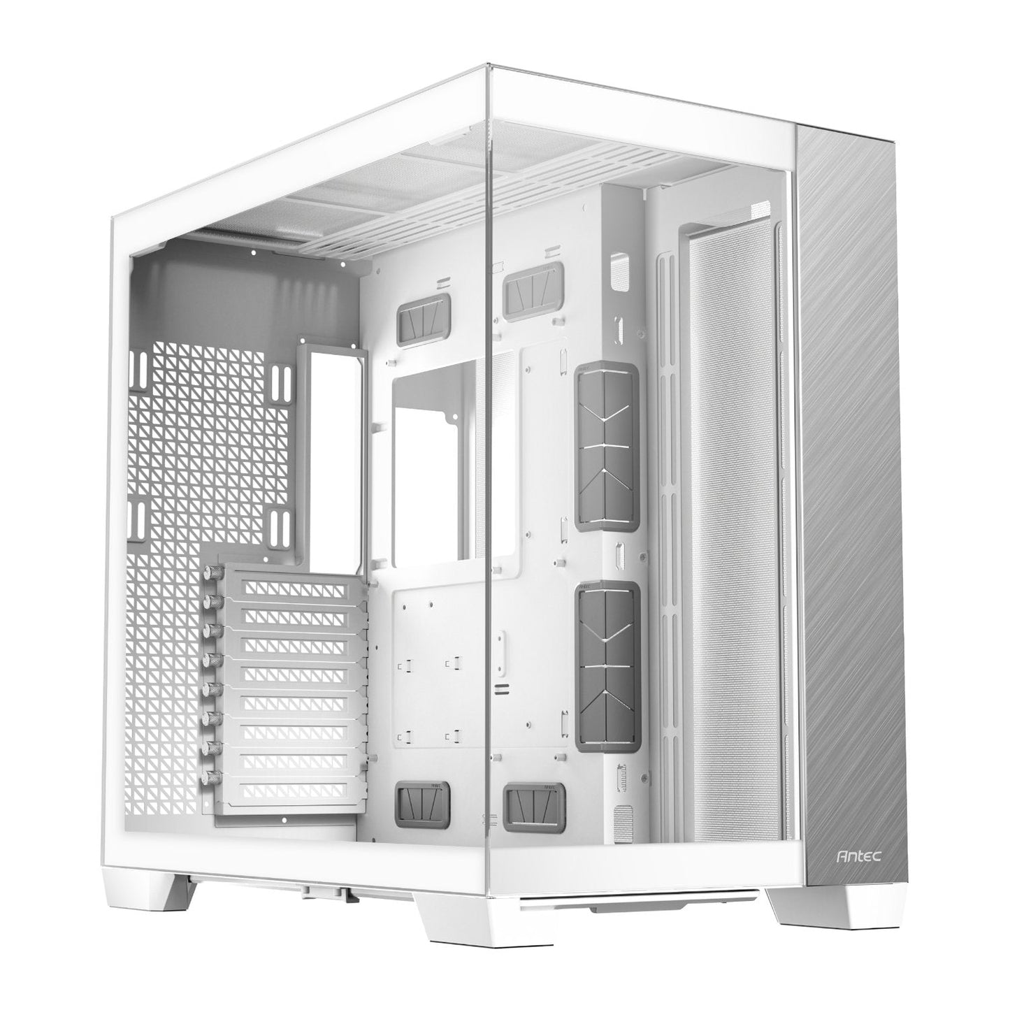 Antec C8 Aluminium White E-ATX Dual Chamber Gaming Chassis – White Antec