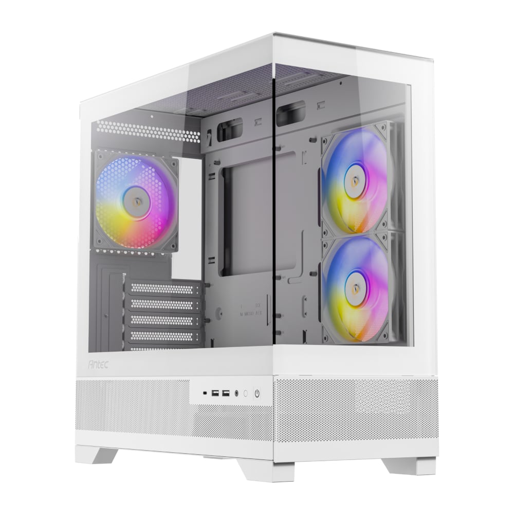 Antec CX500M Micro-ATX | ITX RGB Mini-Tower Gaming Chassis Type-C – White Antec