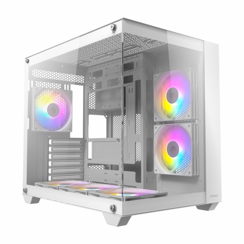 Antec CX800 Elite ATX | Micro-ATX | ITX RGB Mid-Tower Dual Chamber Gaming Chassis – White Antec
