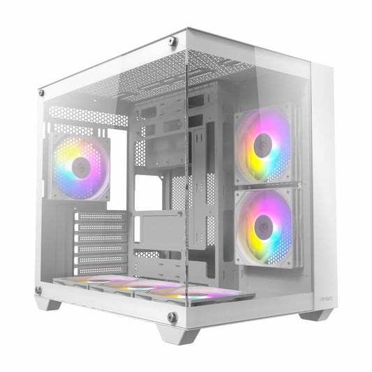Antec CX800 Elite ATX | Micro-ATX | ITX RGB Mid-Tower Dual Chamber Gaming Chassis – White Antec