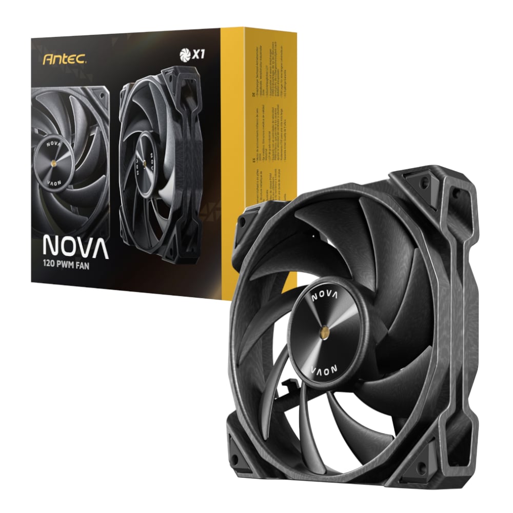 Antec NOVA 120 PWM Fan with Speed Controller – Black Antec