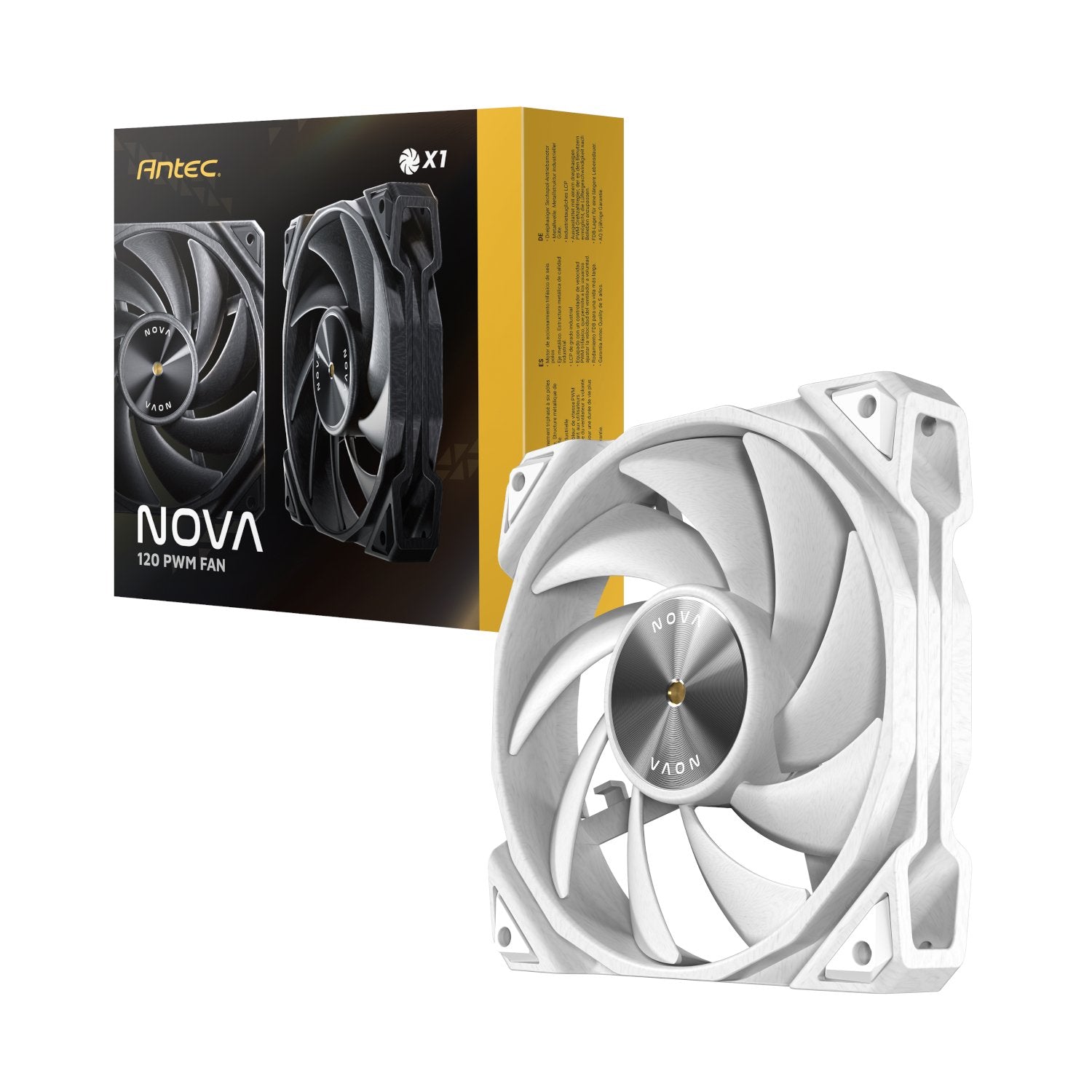 Antec NOVA PWM 120mm Case Fan White Antec