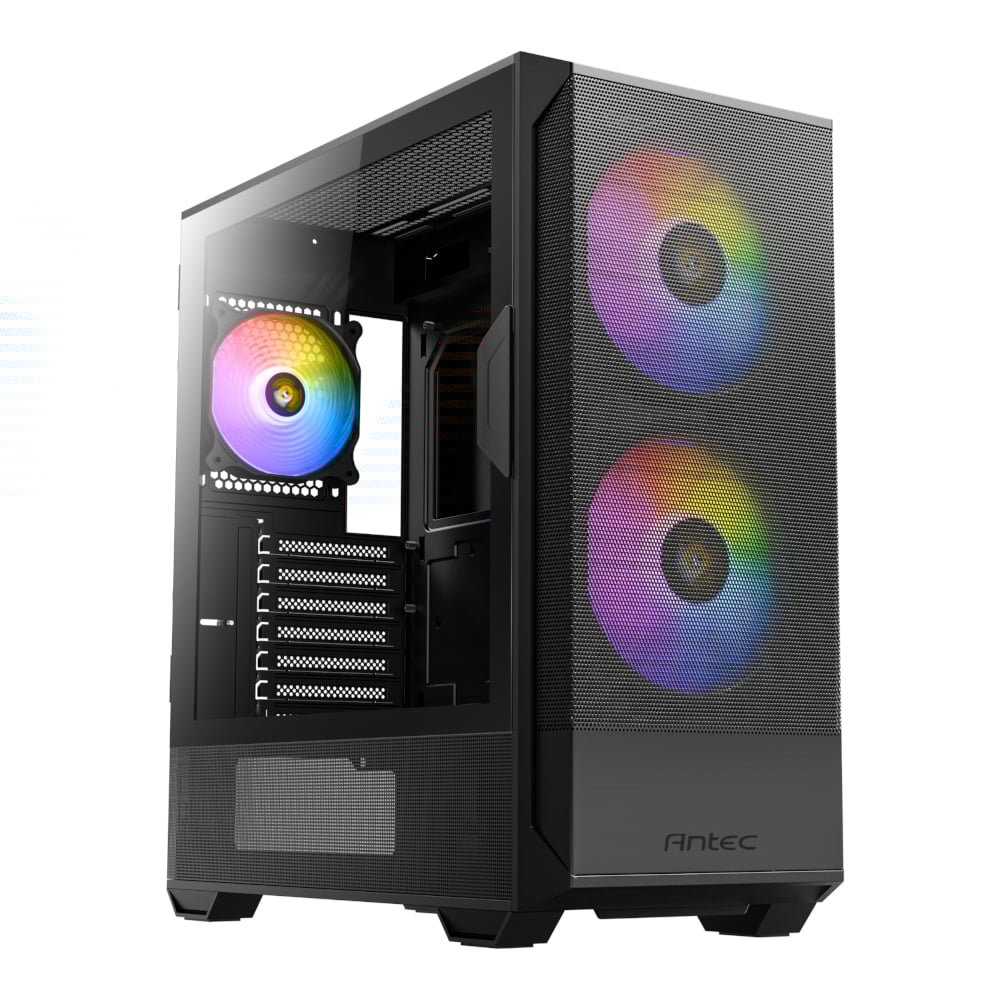 Antec NX416L ATX | Micro-ATX | ITX ARGB Mid-Tower Gaming Chassis – Black Antec