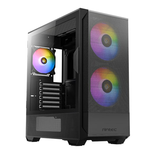 Antec NX416L ATX | Micro-ATX | ITX ARGB Mid-Tower Gaming Chassis – Black Antec