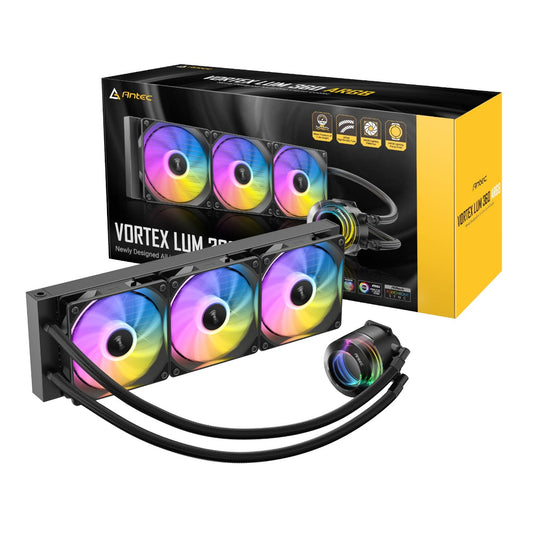 Antec VORTEX LUM 360 ARGB AIO CPU Liquid Cooler – Black Antec