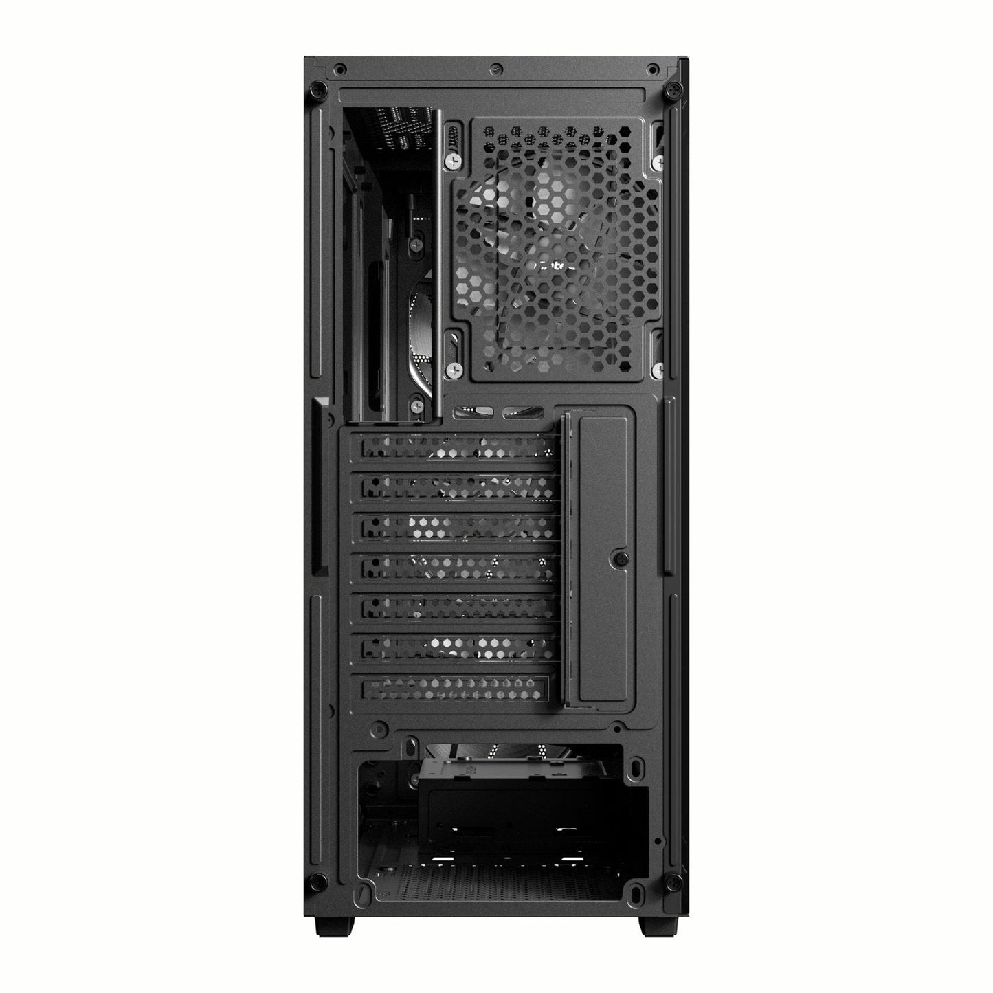 Antec AX63 Wood ARGB ATX Mid Tower Gaming Chassis – Black Antec