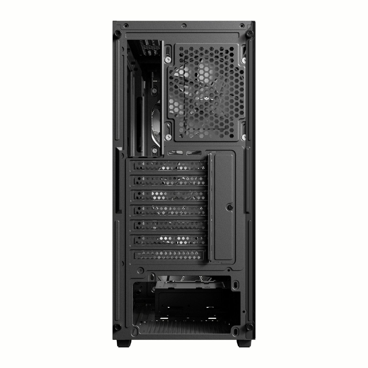 Antec AX63 Wood ARGB ATX Mid Tower Gaming Chassis – Black Antec