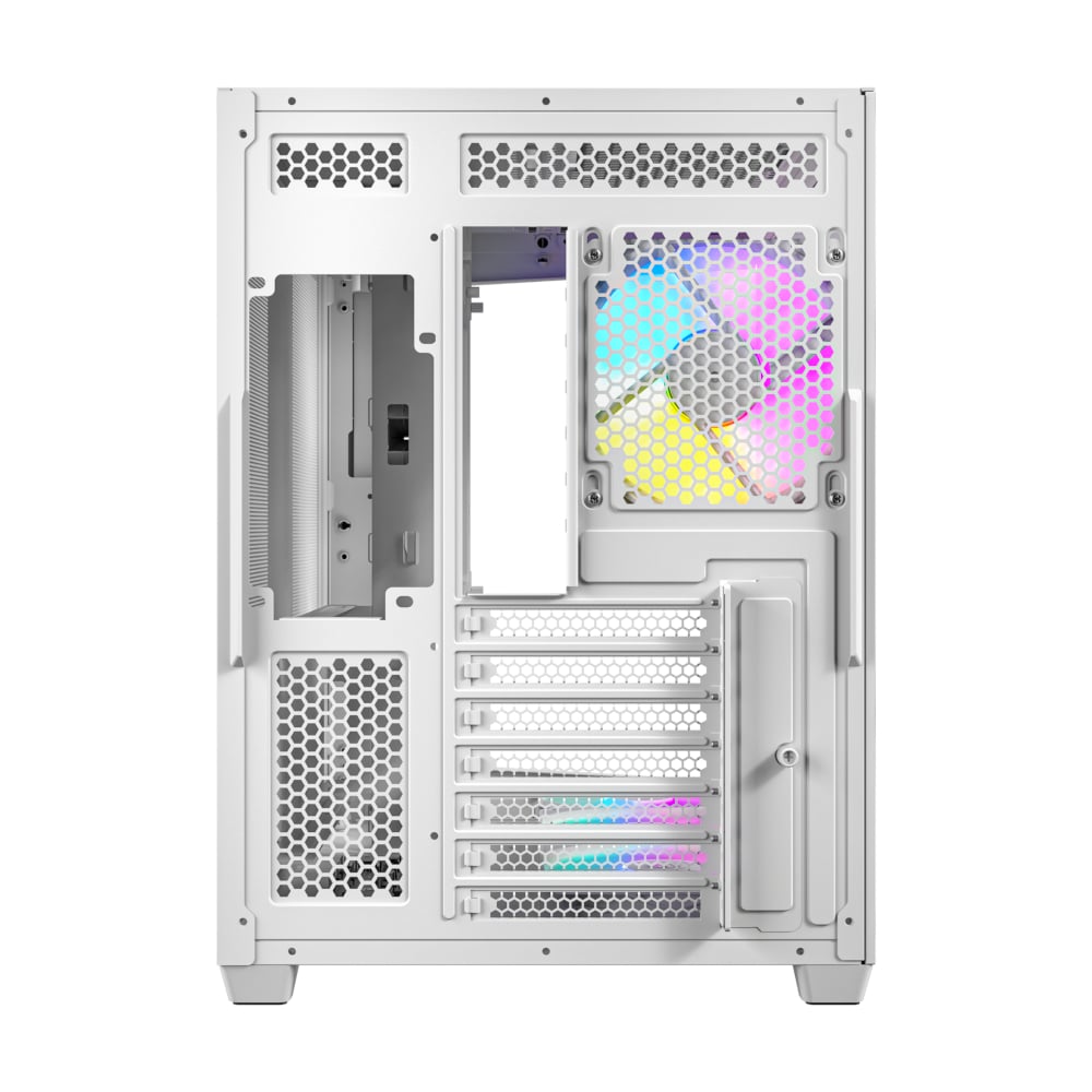 Antec C5 ARGB ATX DUAL Mid Tower Gaming Chassis – White Antec