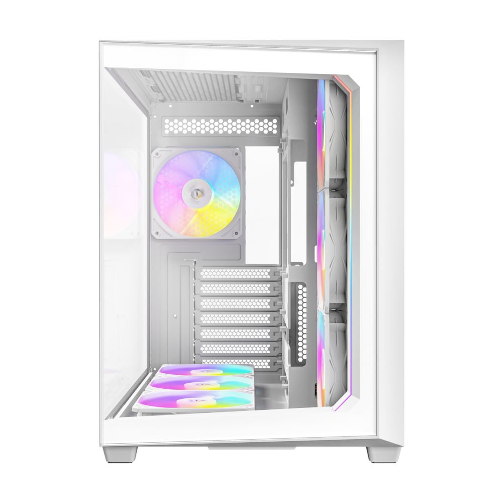 Antec C5 ARGB ATX DUAL Mid Tower Gaming Chassis – White Antec