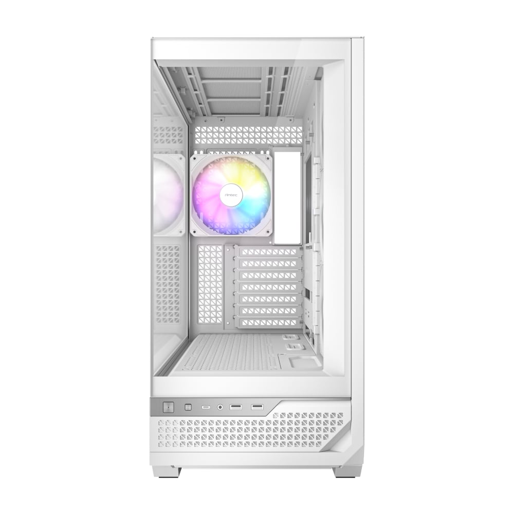 Antec C7 ARGB ATX Mid Tower Gaming Chassis – White Antec