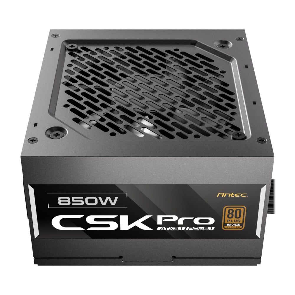 Antec CSK 850W Pro PCle5.1 Gen5 80 Plus Bronze Semi-Modular Power Supply Antec