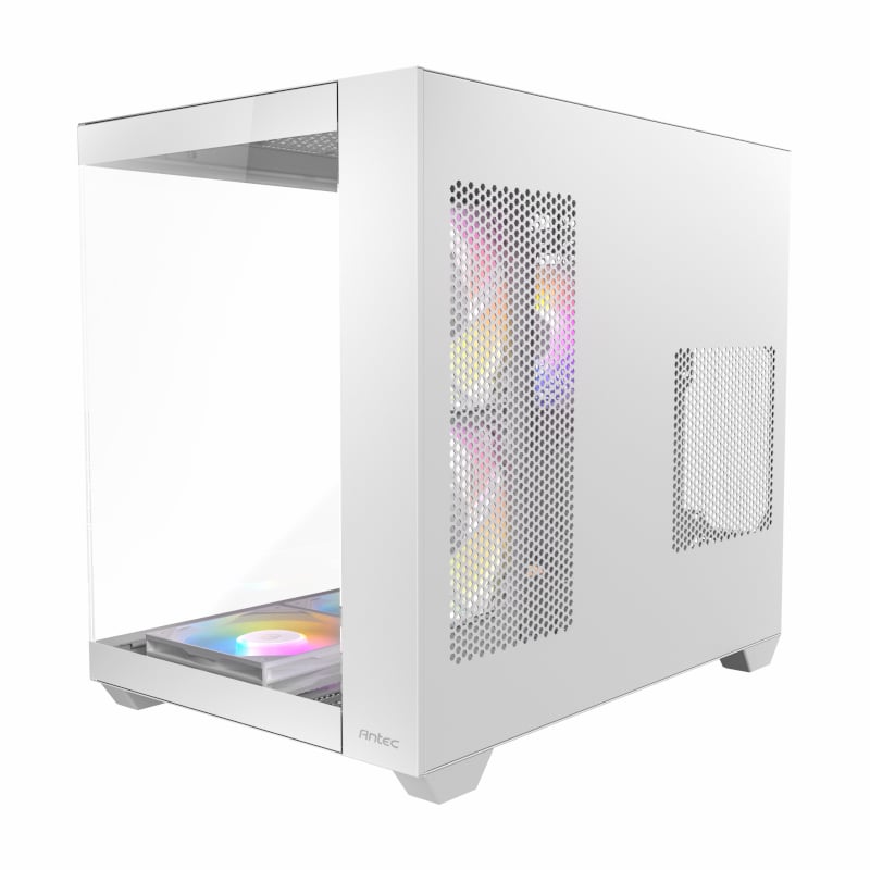 Antec CX800 Elite ATX | Micro-ATX | ITX RGB Mid-Tower Dual Chamber Gaming Chassis – White Antec