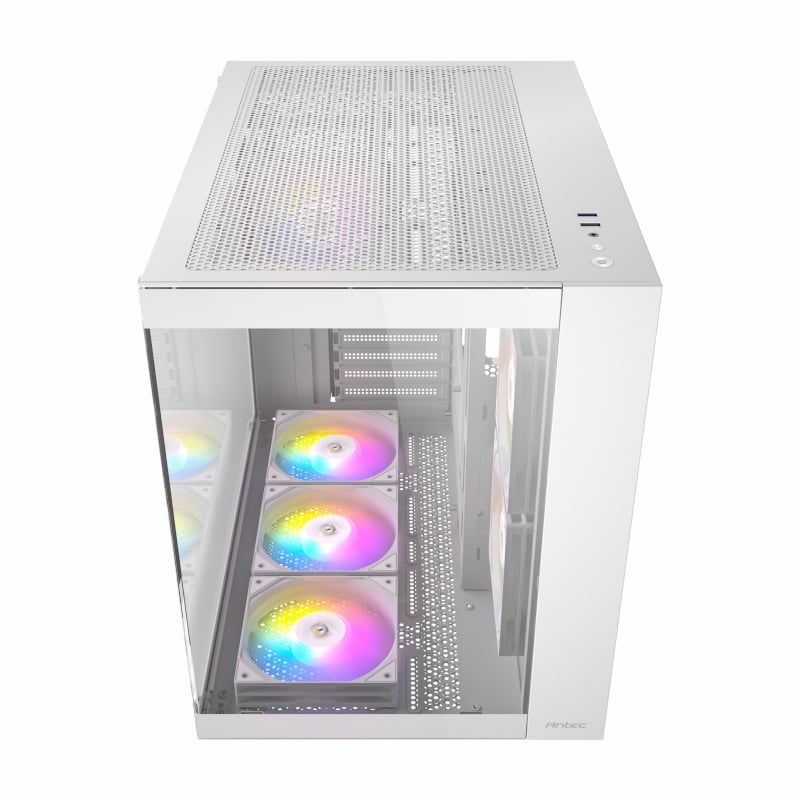 Antec CX800 Elite ATX | Micro-ATX | ITX RGB Mid-Tower Dual Chamber Gaming Chassis – White Antec