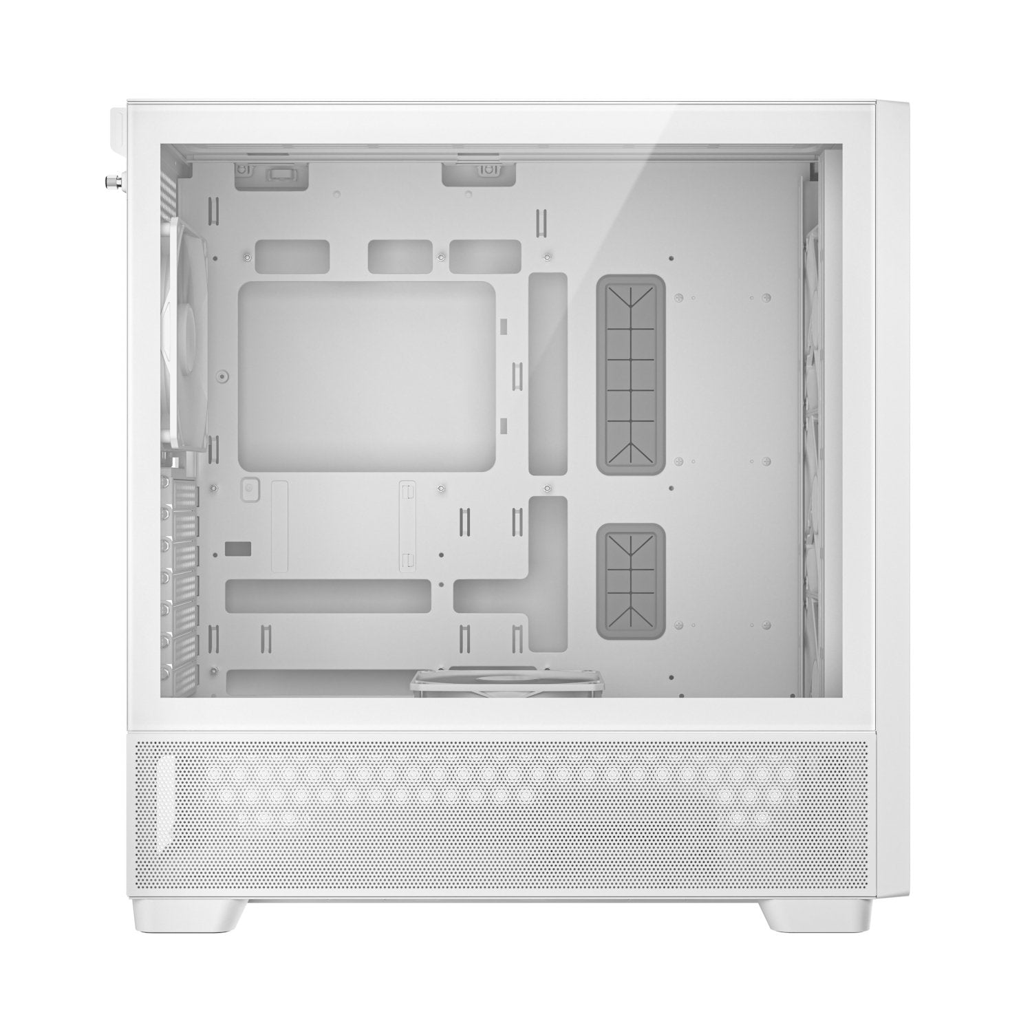 Antec FLUX Mid-Tower E-ATX Gaming Chassis Wood Front Panel – White Antec