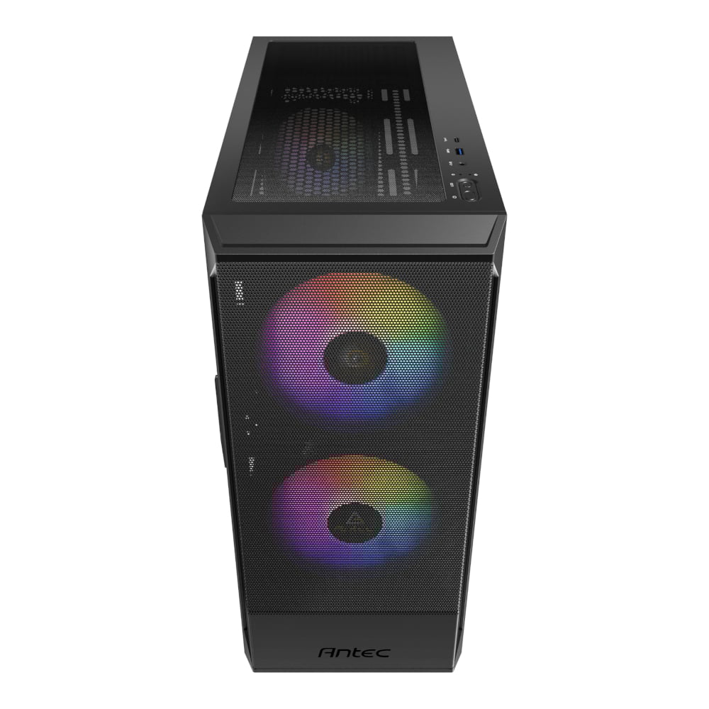 Antec NX416L ATX | Micro-ATX | ITX ARGB Mid-Tower Gaming Chassis – Black Antec