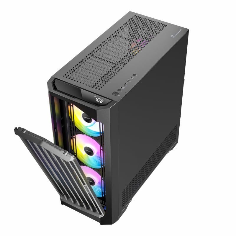Antec Performance FT1 E-ATX |ATX |M-ATX | ITX ARGB Full-Tower Gaming Chassis – Black Antec