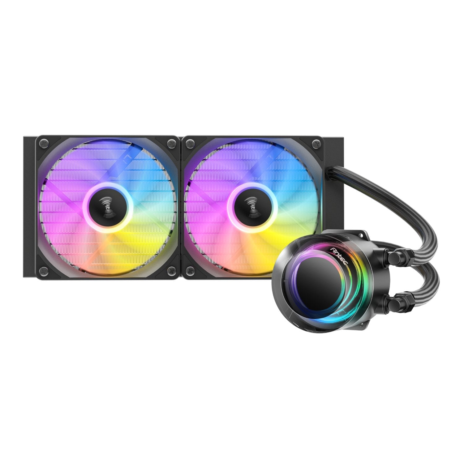 Antec VORTEX LUM 240 ARGB AIO CPU Liquid Cooler – Black Antec