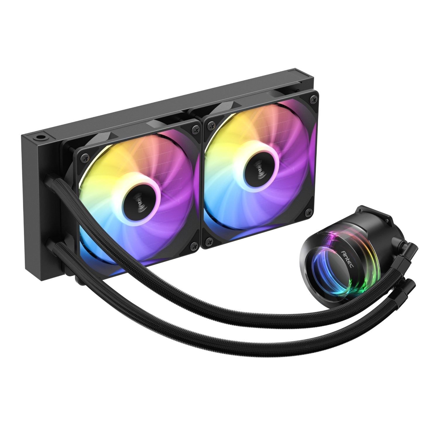 Antec VORTEX LUM 240 ARGB AIO CPU Liquid Cooler – Black Antec