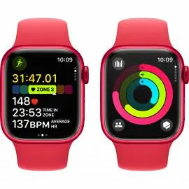 Apple Watch Series 9 GPS 41mm (PRODUCT)RED Aluminium Case with (PRODUCT)RED Sport Band Apple