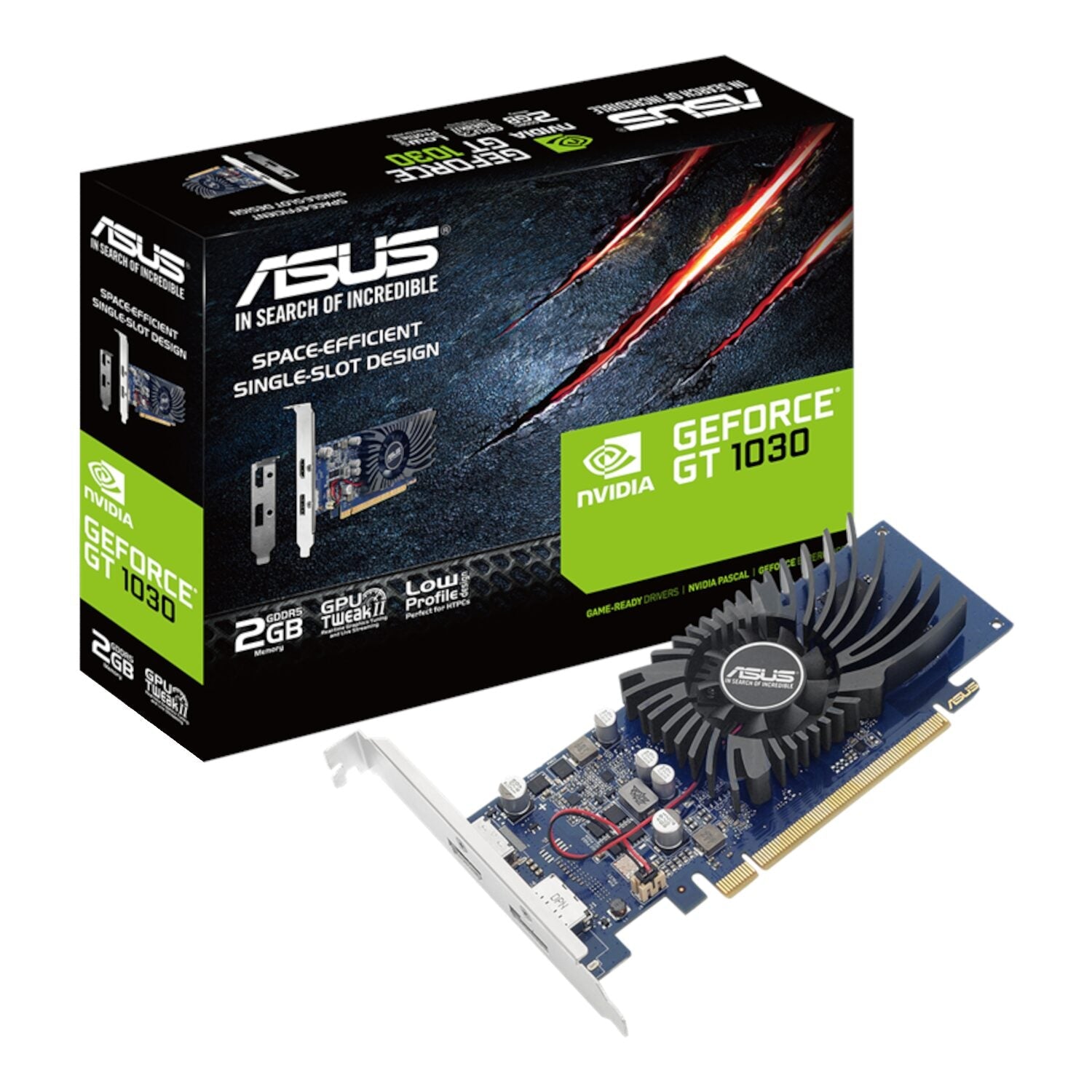 Asus GeForce® GT 1030 2GB GDDR5 Low Profile Graphics Card ASUS