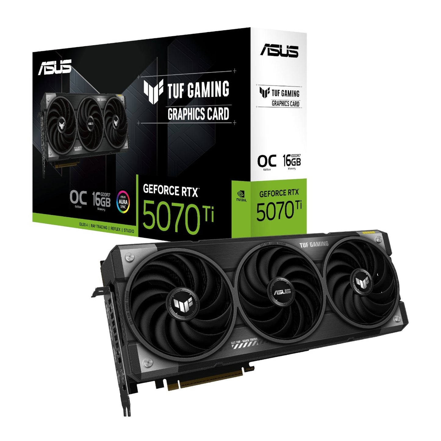 Asus TUF Gaming GeForce RTX 5070 Ti 16GB GDDR7 OC Graphics Card ASUS