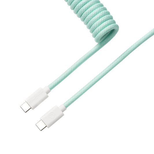 Keychron Coiled Aviator Cable – Mint/Straight Keychron