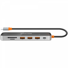 CANYON hub DS-13 7in1 4k USB-C Transparent Space Grey CANYON