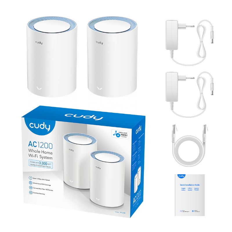Cudy AC1200 Wi-Fi Mesh Kit 2 Pack Cudy
