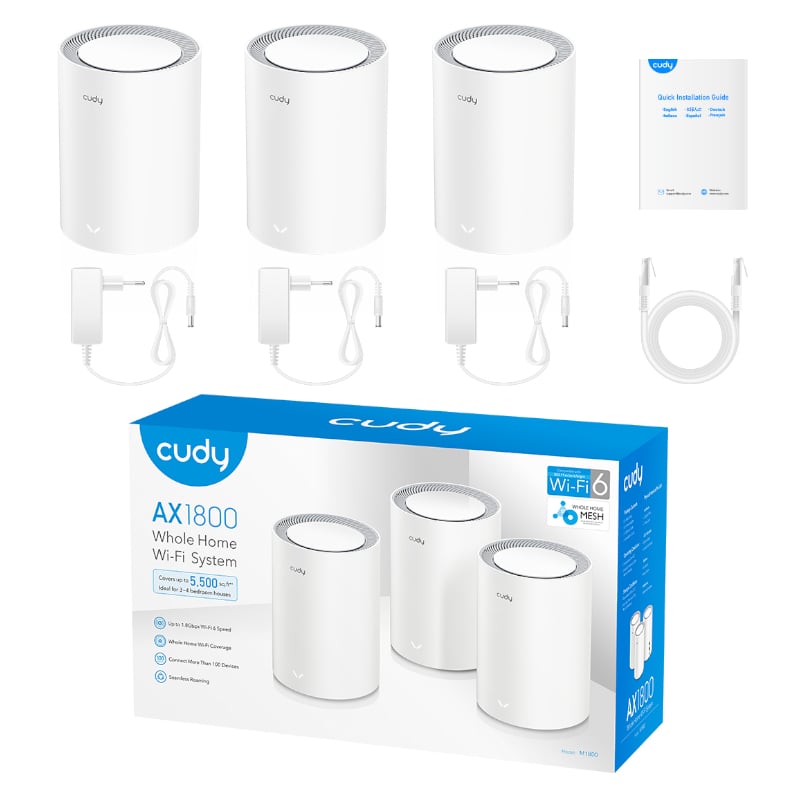 Cudy AX1800 WiFi 6 Mesh Kit 3-Pack Cudy