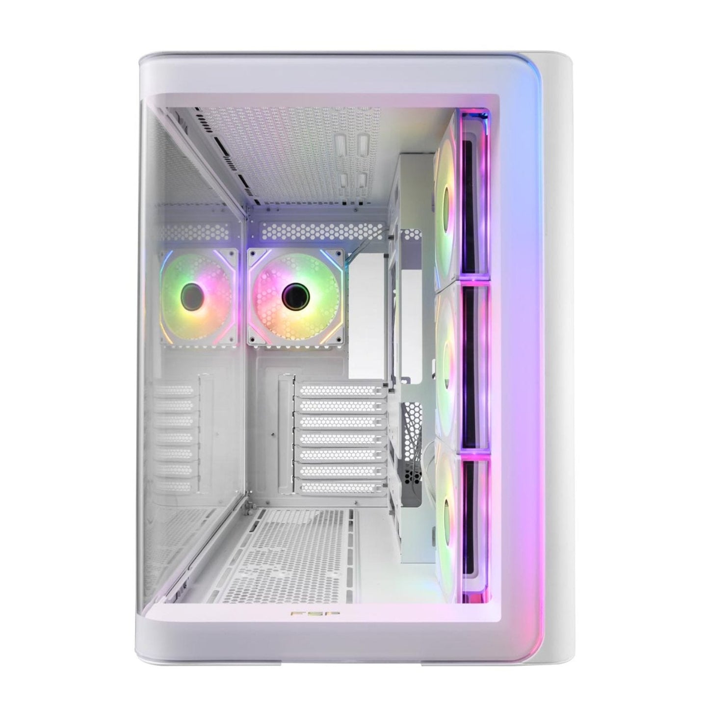 FSP M580 ARGB ATX Mid Tower Gaming Chassis – White FSP