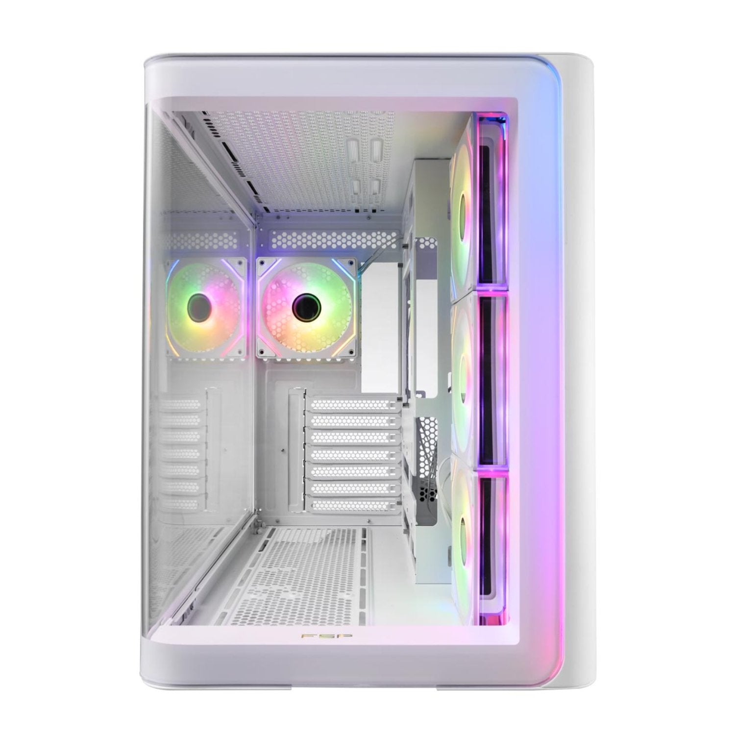 FSP M580 ARGB ATX Mid Tower Gaming Chassis – White FSP